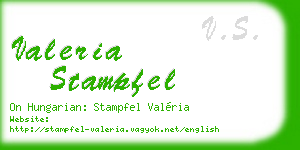 valeria stampfel business card